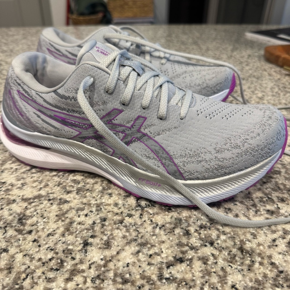 ASICS Gel Kayano-29 Running Shoe- Grey/White/Purple - Size Woman’s 11